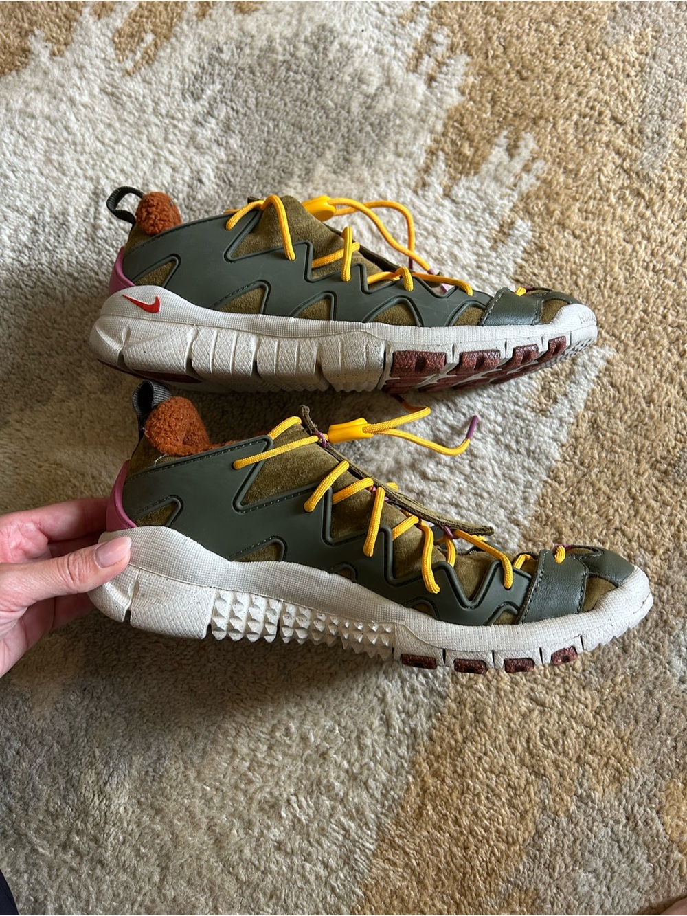 Nike Free Crater Trail Boot N7 Olive Flak Sz 8.5 - Picture 7 of 11